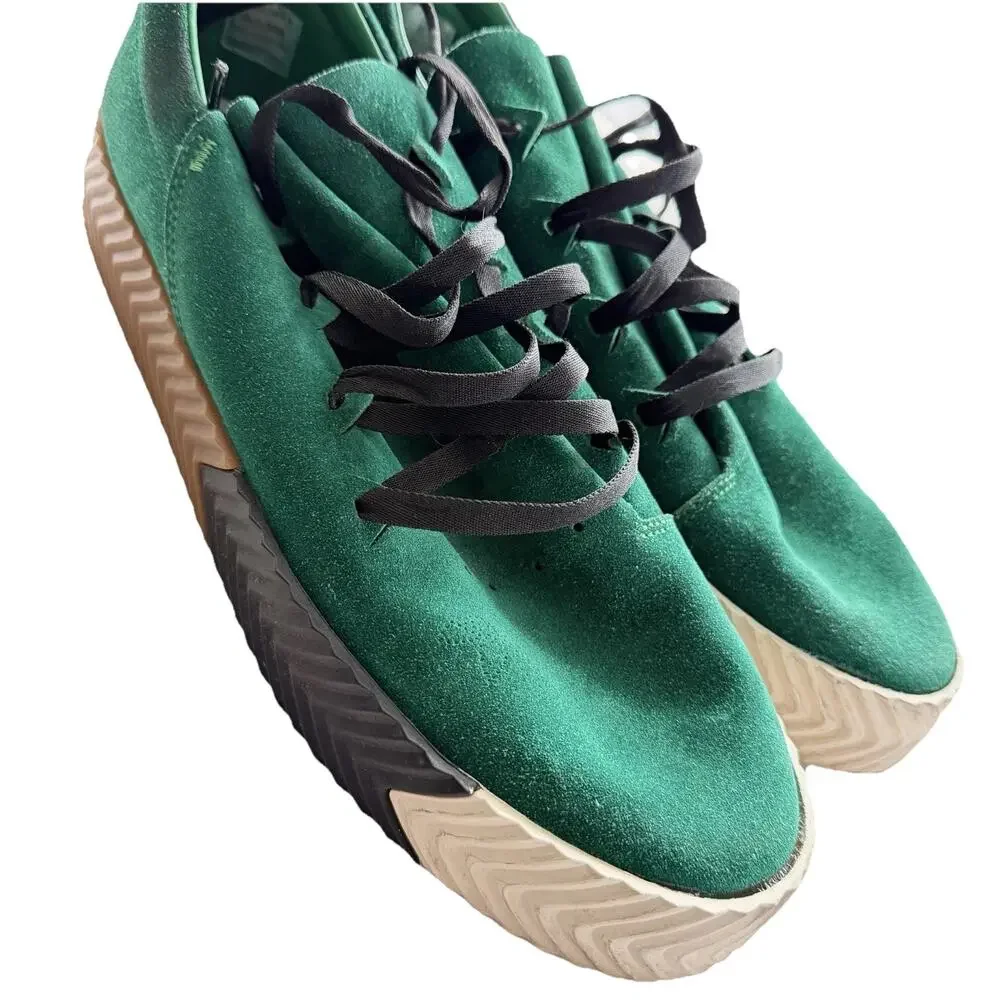 Adidas x Alexander Wang AW Skater Green Suede Gum Sole BY8907 Men's Size 13 Rare